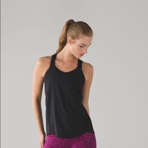 Lululemon Real Quick Singlet NWT-4- Black